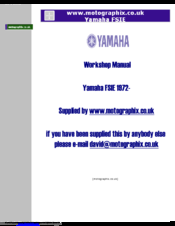 Yamaha FSI-E Owners Workshop Manual