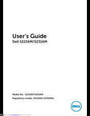 Dell S2316M User Manual