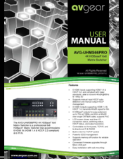 Avgear AVG-UHMS66PRO User Manual