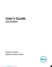 Dell D2216H User Manual