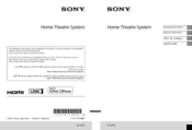 Sony HT-RT5 Operating Instructions Manual