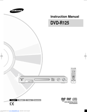Samsung DVD-R125 Instruction Manual