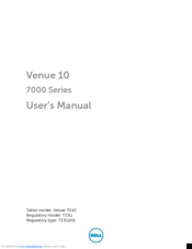 Dell Venue 10 7000 Series User Manual