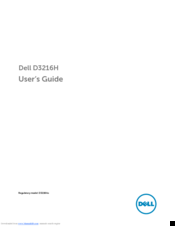 Dell D3216H User Manual