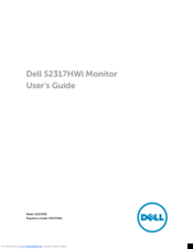 Dell S2317HWI User Manual