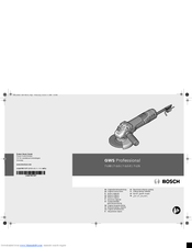 Bosch GWS 7-115 Professional Original Instructions Manual