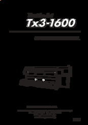 MIMAKI Textile Jet Tx3-1600 Operation Manual