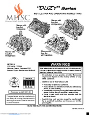 MHSC VDY30D3R Installation And Operating Instructions Manual