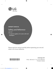 LG 43LH570V Owner's Manual