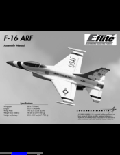 E-FLITE F-16 ARF Assembly Manual
