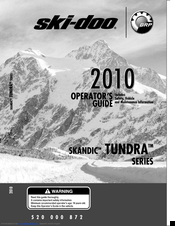 Ski-Doo Scandic Tundra Series Operator's Manual