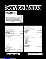 Panasonic SA-XR58E Service Manual