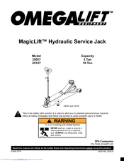 Omega Lift MagicLift 25107 User Manual