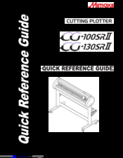 MIMAKI CG-130SR2 Quick Reference Manual