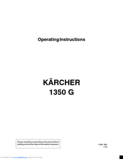 Kärcher 580 G Operating Instructions Manual
