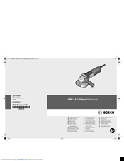 Bosch GWS 14-125 Inox Professional Original Instructions Manual