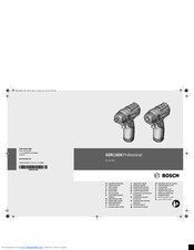 Bosch GDR 10,8 V-EC Professional Original Instructions Manual