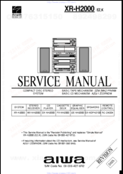 Aiwa XR-H2000 EZK Service Manual