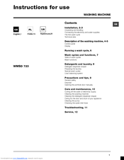 Hotpoint WMSD 723 Instructions For Use Manual