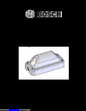 Bosch EX7 Installation Instructions Manual