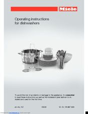 Miele G 6160 Operating Instructions Manual