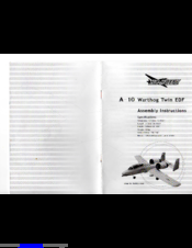 HC-HOBBY A-10 Warthog Twin EOF Assembly Instructions Manual