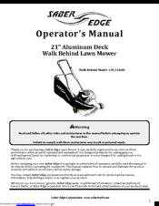 Saber Edge LM-21AHD Operator's Manual