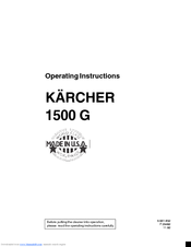 Kärcher 1500 G Operating Instructions Manual