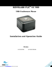 Revolabs FLX UC 500 Installation And Operation Manual