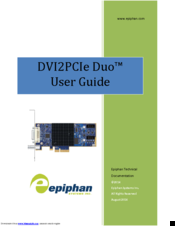epiphan DVI2PCIE DUO User Manual
