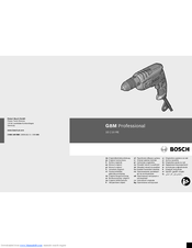 Bosch PROFESSIONAL GBM 10 RE Original Instructions Manual