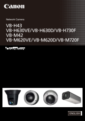 Canon VB-H43 Operation Manual