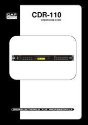 DAPAudio CDR-110 Instruction Manual