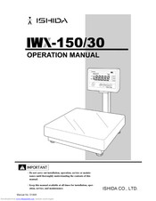 Ishida IWX-150/30 Operation Manual