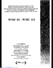 grandimpianti WMC 81 Instructions For Installation And Use Manual