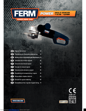 Ferm AGM1041 Original Instructions Manual