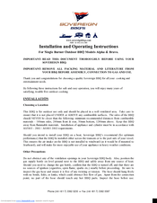 Sovereign Alpha Installation And Operating Instructions Manual
