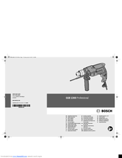 Bosch GSB 1300 Professional Original Instructions Manual