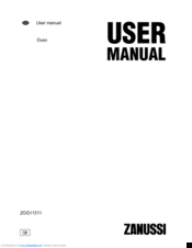 Zanussi ZOG11311 User Manual