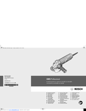 Bosch GWS Professional 9-115 P Original Instructions Manual