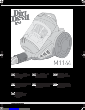 Dirt Devil M1144 Operating Manual