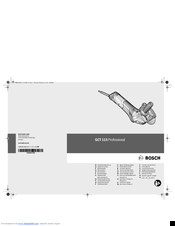 Bosch GCT 115 Professional Original Instructions Manual