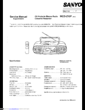 Sanyo MCD-Z12F Service Manual Supplement