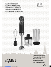 Gallet MIX 326 Bordeaux Instruction Manual