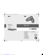 Bosch PSR 7 Original Instructions Manual