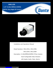 Dante DN1125A4 Installation And Operation Manual