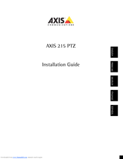 AXIS 215 PTZ Installation Manual