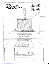 ROBLIN SL 900 Operating Instructions Manual