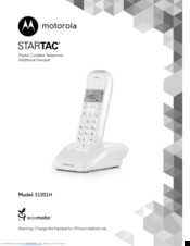 Motorola STARTAC S1201H User Manual