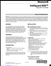 Honeywell INTELLIGUARD 9000 Installation Instructions Manual